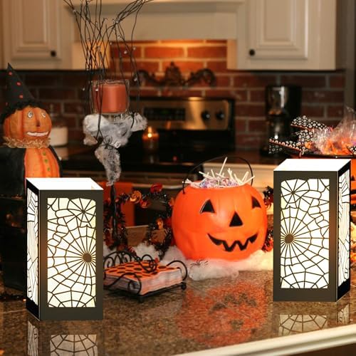 Halloween Table Centerpieces Boxes 8 Pcs Spider Web Paper Box - Image 5
