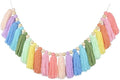 DrCor Pastel Rainbow Tassel Garland – Boho Classroom Decor | Boho wall hanging by DrCorDreamingDecor