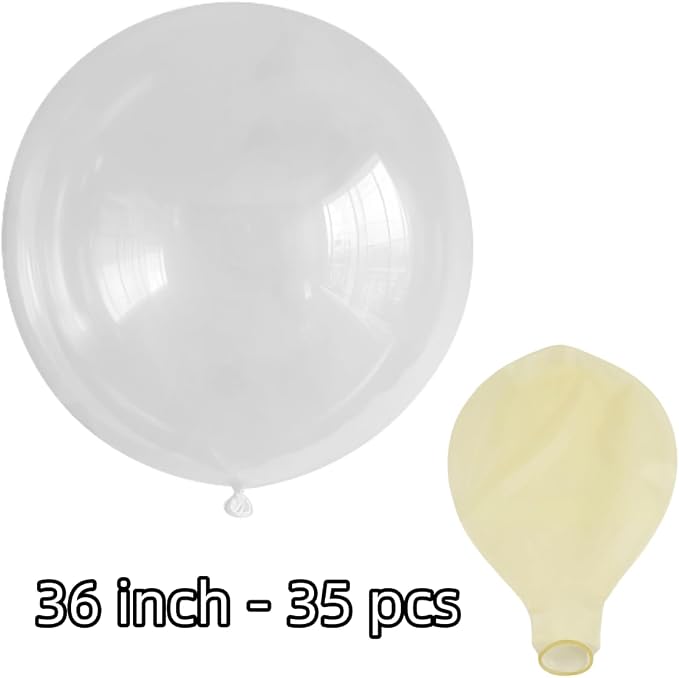 30 Pack Clear Balloons 36 Inch Clear Latex Party Large Balloon Bulk - Image 2