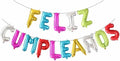 ZHENGYE Multicolour Letter Feliz Cumpleanos Balloon Happy Birthday Balloons by ZHENGYE