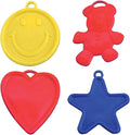 PMU 8-gram Plastic Balloon Weights Primary Assorted Pkg/5 by PMU