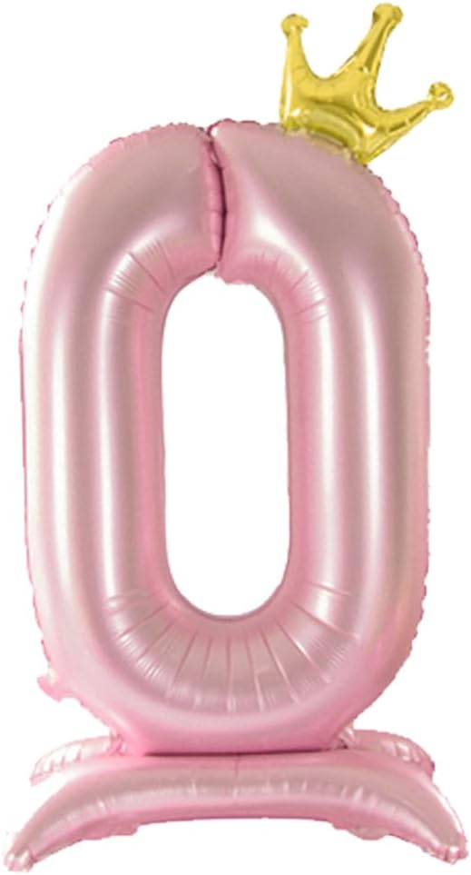 42 Inch Pink Foil Number 0 Balloon, 0th Pink Birthday Decorations | Giant by Alainzeo