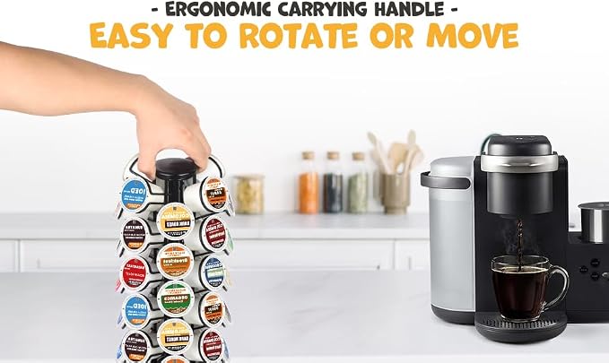 K Cup Holder-Coffee Pods Holder Storage Organizer Stand 40 Pods Capacity | K - Image 7