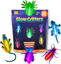 Glow Critters Halloween Toys - Glow Sticks Party Favors - Glow in The Dark Party Supplies - 60 Count by PartySticks