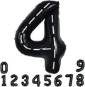 TONIFUL 40 Inch Large Race Car Number 4 Balloon 4th Birthday Decorations | 4th by TONIFUL