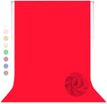 Red Photography Backdrop for Photoshoot, 8x10 FT | Versatile Studio Photo by LYLYCTY