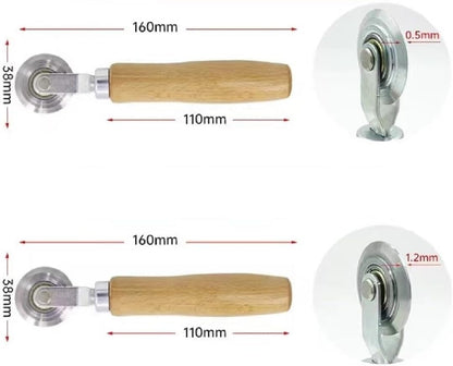 One Each with A Diameter of 0.5mm and 1.2mm Box Resizer Cardboard Boxes Scoring Board Box Resizer Tool Thin Cardboard Scoring Tool All Kinds of Cardboard and Metal Sheets