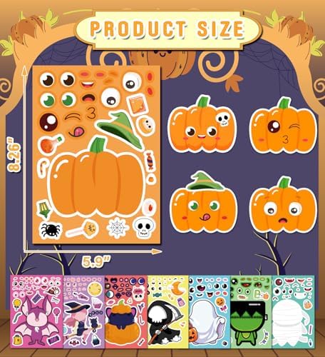 Halloween Party Favors,Halloween Stickers,DIY Crafts Stickers for Kids - Image 2