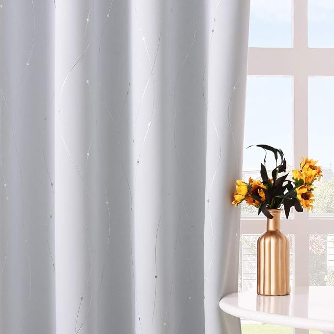 NICETOWN Room Darkening Curtains, 2 Panels, W52 x L84 Inch - Image 7