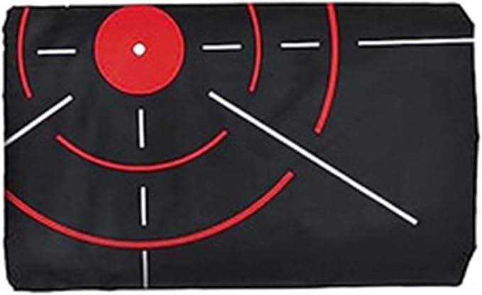 Hitting Net Golf Target Cloth Hanging Circle Backstop Swing Black Portable for Indoor Backyard Practice Golfer Accessories