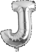 16" inch Single Silver Alphabet Letter number Balloons Aluminum Hanging Foil by REIANS