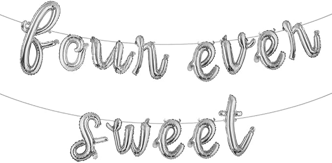 Four Ever Sweet Birthday Decorations, 4 Four Years Old Fourth 4th Girl Boy by RUIANSI