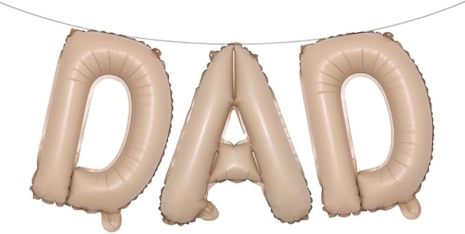 16 INCH DAD Multicolor optional Foil Letter Balloon 16" Happy Father's Day Best by RUIANSI