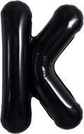 TONIFUL 40 Inch Black K Letter Jumbo Helium Balloons, Foil Mylar Big Alphabet by TONIFUL