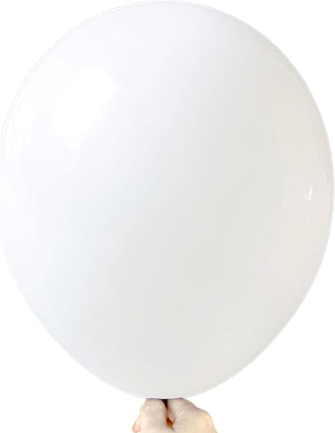 Firomi White Balloons 18-inch 12 Pack Large Thicken | Helium Big Matte White by Firomi