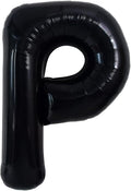 TONIFUL 40 Inch Large Black P Letter Balloon by TONIFUL