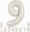 TONIFUL 40 Inch Cream White Large Numbers Balloon 0-9 Birthday Party Decorations by TONIFUL