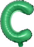 16 inch Green Alphabet Letter and Number Balloons Set Package, Aluminum Hanging by RUIANSI