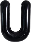 TONIFUL 40 Inch Large Black U Letter Balloons, Jumbo Helium Foil Mylar Balloons by TONIFUL