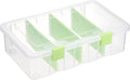 BTSKY Clear Plastic Dividing Storage Box by BTSKY