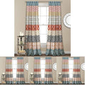 Lush Decor Bohemian Stripe Curtains, Turquoise/Orange by LushDecor