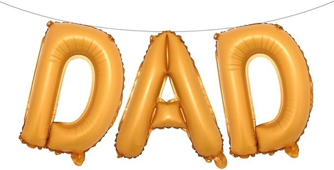 16 INCH DAD Multicolor optional Foil Letter Balloon 16" Happy Father's Day Best by RUIANSI