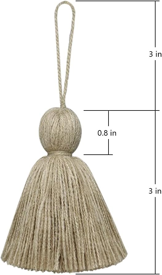 Big Size 4 PCS Tassels for Crafts, Handmade Hanging for Pillow Decor, Blanket - Image 2