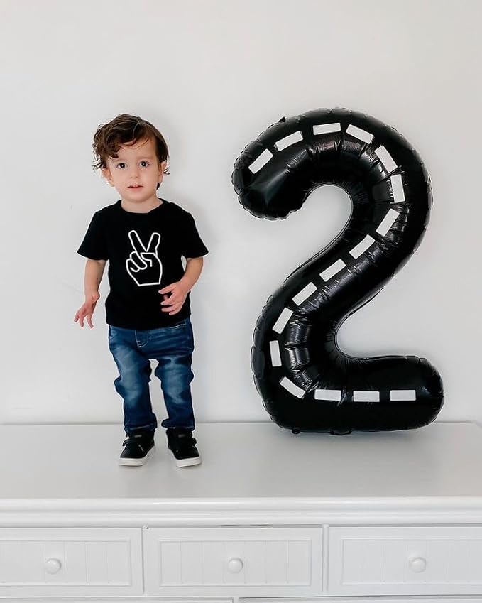 Race Car Number 3 Balloon 40 Inch - Image 3