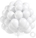 100 Pack White Balloons 12 inch, Baby Shower, Wedding Party Decorations by FOTIOMRG