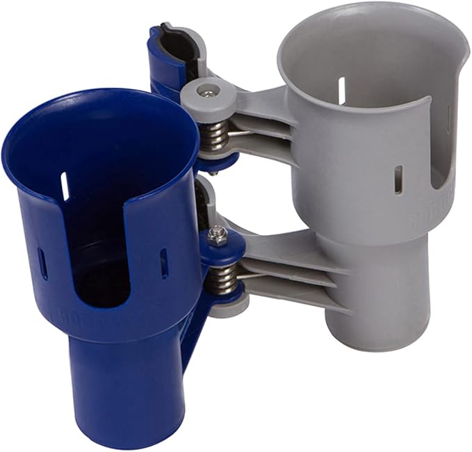 Patented Clamp On Boat Cup Holder |Multifunction Dual Drink Caddy - Image 3