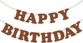 Brown Happy Birthday Banner Birthday Party Decorations Sign Birthday Backdrop by Adecortalk