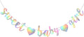 BEISHIDA Pre-Strung Iridescent Girl Baby Banner Baby Shower Decor | NO DIY by Beishida