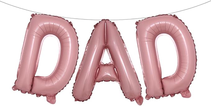 16 INCH DAD Multicolor optional Foil Letter Balloon 16" Happy Father's Day Best by RUIANSI