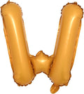 16" inch Single Orange Alphabet Letter Number Balloons Aluminum Hanging Foil by RUIANSI