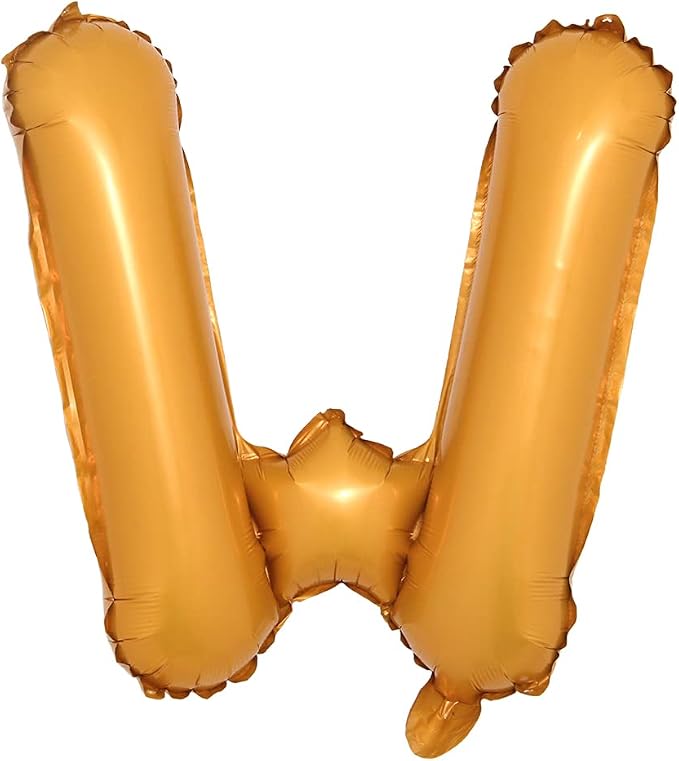 16" inch Single Orange Alphabet Letter Number Balloons Aluminum Hanging Foil by RUIANSI
