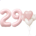 Pink 29 Balloon Number Pastel Pink 29th Birthday Party Decorations by Unknown