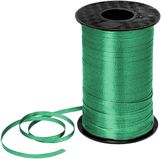 PMU 500 Yards x 3/16in Emerald Crimped Green Curling Ribbon String by PMU