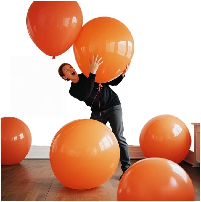 30 Pcs Orange Balloons 36 Inch Orange Latex Large Balloons - Image 3