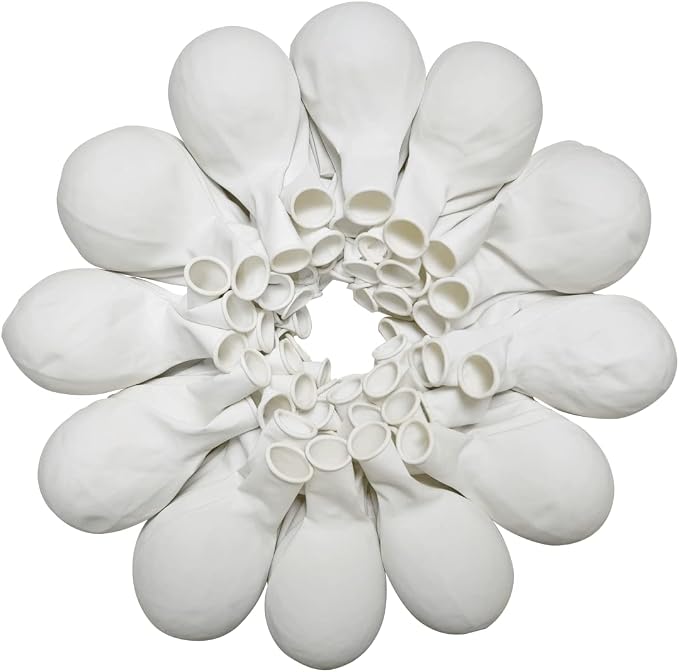 90 Pack White Balloons 18 inch White Latex Party Balloon Bulk by ZWZLIULIAN