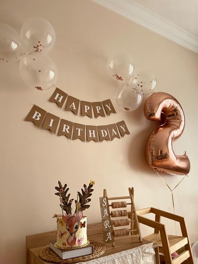Number 3 Balloons 40 Inch for 3rd 33 Birthday Party Decorations, Rose Gold | - Image 3