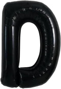 40 Inch Black Letter D Foil Balloon | Large Jumbo Mylar, Helium Alphabet Balloon by Unknown