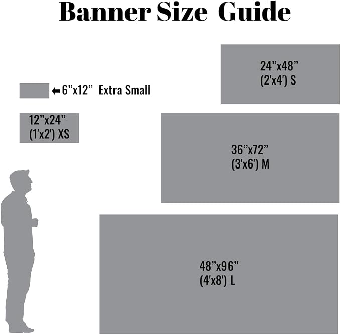 Personalized Custom Vinyl Banner Printing Indoor or Outdoor use Printed - Image 2