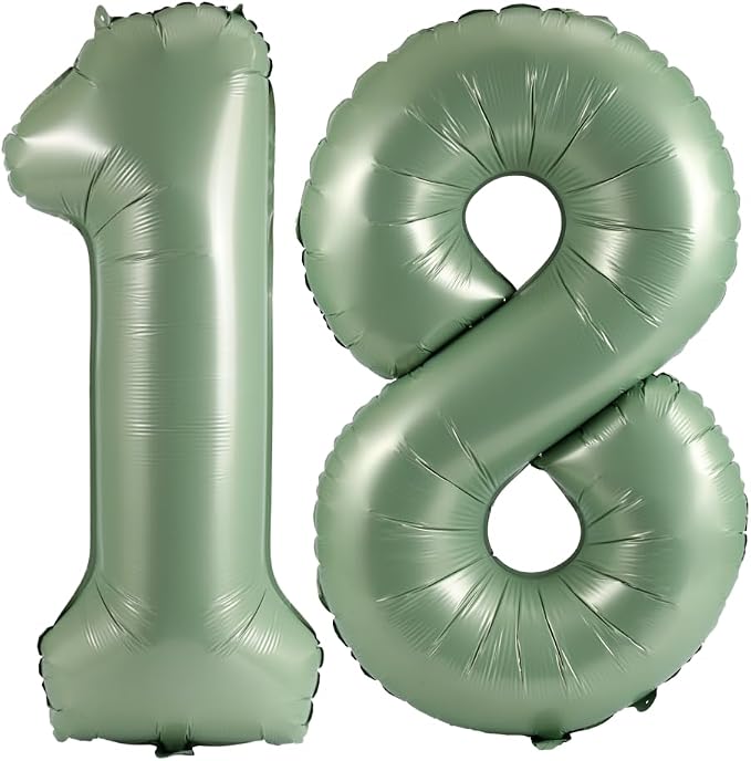Number 18 Balloon Foil Mylar Balloons by YPSelected
