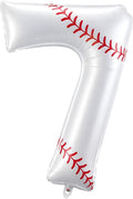 Jenaai Baseball Number 7 Balloons 40 Inch Baseball Theme Birthday Party by Jenaai
