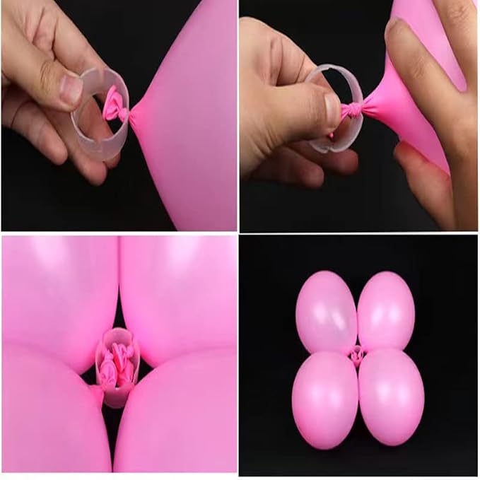 50Pcs Decorative Decor Balloon Rings Buckle Balloon Arch Folder Convenient Clip - Image 3