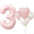 Pink 3 Balloon Number Girls 3rd Birthday Party Decorations by Unknown