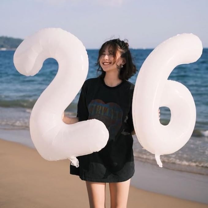 Number Balloons 40 Inch Pink Blue Purple 9 Balloon - Image 4
