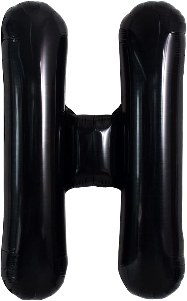 TONIFUL 40 Inch Large Black H Letter Balloon by TONIFUL