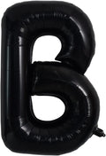 TONIFUL 40 Inch Large Black B Letter Jumbo Helium Balloons, Foil Mylar Big by TONIFUL