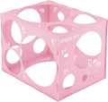 Worown 18 Holes Large Collapsible Pink Plastic Balloon Sizer Box, 1-12 Inch by Worown